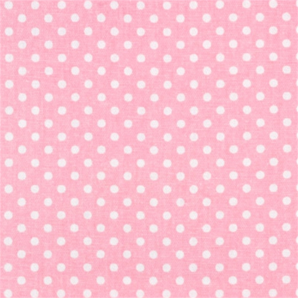 Dottie Baby Pink/White by Premier Prints Drapery Fabric 27440