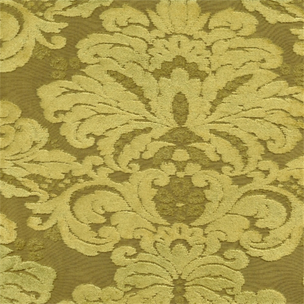 M9525 Lichen Green Embossed Chenille Floral Upholstey Fabric by Barrow