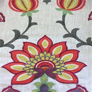 Red Floral Fabric Floral Fabric For Curtains Buyfabrics Com