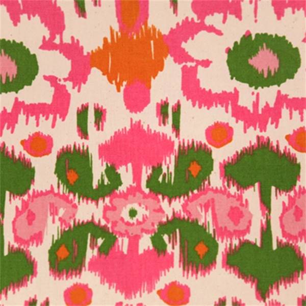 Rio Gumdrop/Natural by Premier Prints Designer Drapery Fabric By