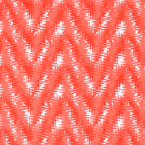 Rhodes Lava Orange Flame Stitch Print Drapery Fabric by Premier Prints