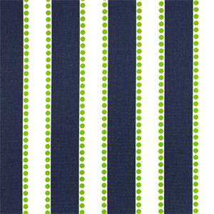 Lulu Blue Chartreuse Green Stripe Print Drapery Fabric By Premier