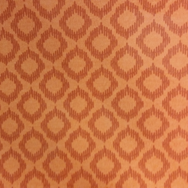 Ikat RIngs Mandarin Solid Orange Indoor Outdoor Fabric 52039