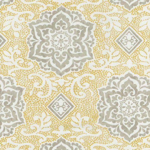 Spring Spotlight Sterling Gray Geometric Drapery Fabric By Waverly