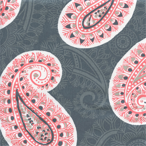 Peru Bittersweet Twill Paisley Drapery Fabric By Premier Prints