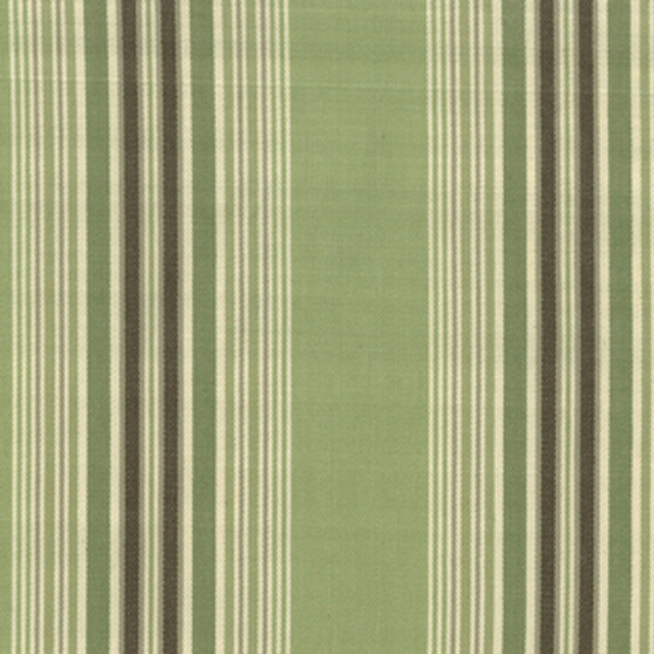 D2787 Sanibel Key Lime Green Cotton Stripe Drapery Fabric by Roth and Tompkins 57030