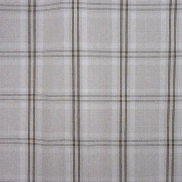 Wilton Cotton Plaid Beige Mocha Drapery Fabric by Waverly Fabrics