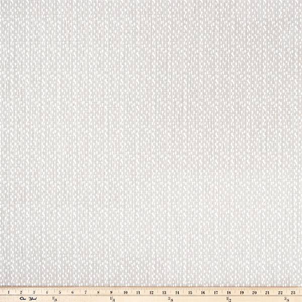 Riverbed French Gray / Slub Canvas Dot Drapery Fabric by Premier Prints
