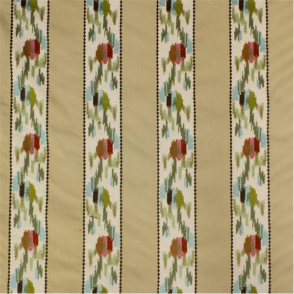 Surrey Bloom Spearmint Striped Drapery Fabric by Stroheim 142SURSPE1