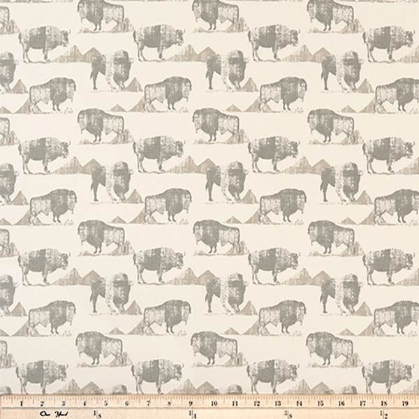 Buffalo Trail Lead Macon Drapery Fabric by Premier Prints - 30 Yard Bolt 114BUFFTRALEA-bolt