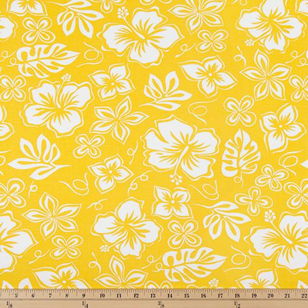 Hibiscus Mimosa Drapery Fabric by Premier Prints - 30 Yard Bolt 114HIBISCUSMI-bolt
