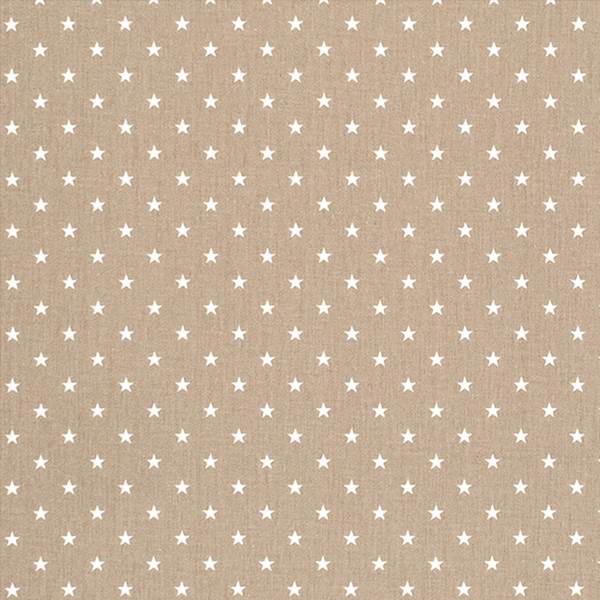 Mini Star Gunmetal Tan White Drapery Fabric by Premier Prints - 30 Yard Bolt 114MINISTARGUTWH-bolt