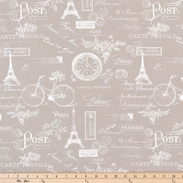 Paris Ecru Drapery Fabric by Premier Prints 30 Yard Bolt 114PARISEC