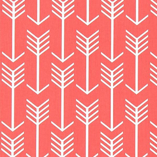 Arrow Coral Drapery Fabric by Premier Prints - 30 Yard Bolt 114ARROWCR-bolt