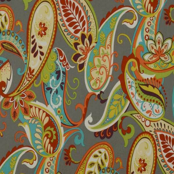 Whimsy Mardi Gras Paisley Drapery Fabric By the Bolt 146WHIM150Bolt