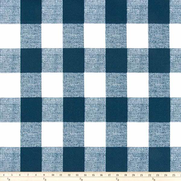 Outdoor Anderson Plaid Oxford Blue Fabric by Premier Prints 10 Yard Bolt 114OANDEROX-10Bolt