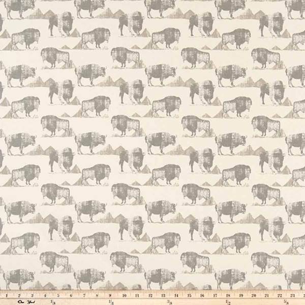 Buffalo Trail Lead Macon Drapery Fabric by Premier Prints - 10 Yard Bolt 114BUFFTRALEA-10Bolt